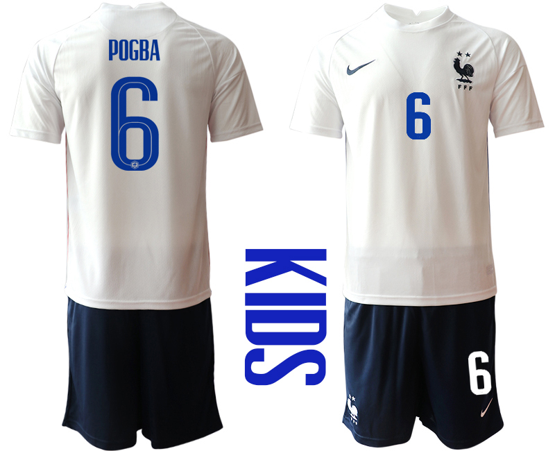 2021 France away Youth #6 soccer jerseys